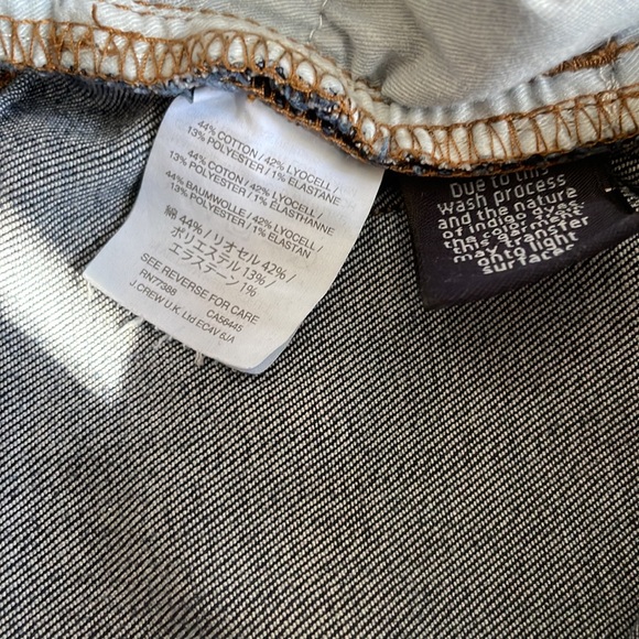 J. Crew 9” High-Rise Toothpick dark denim size 32R - Picture 5 of 5